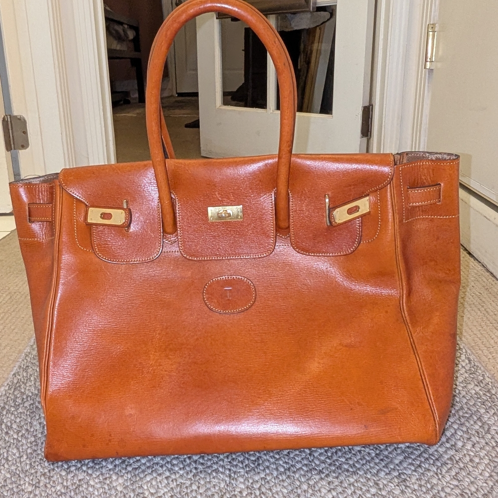 Custom Made Red Leather Purse